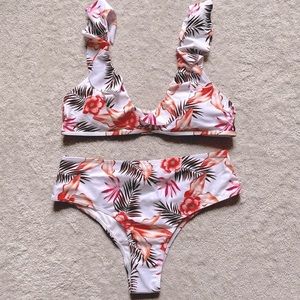 Shein XL Ruffle Bathing Suit Set